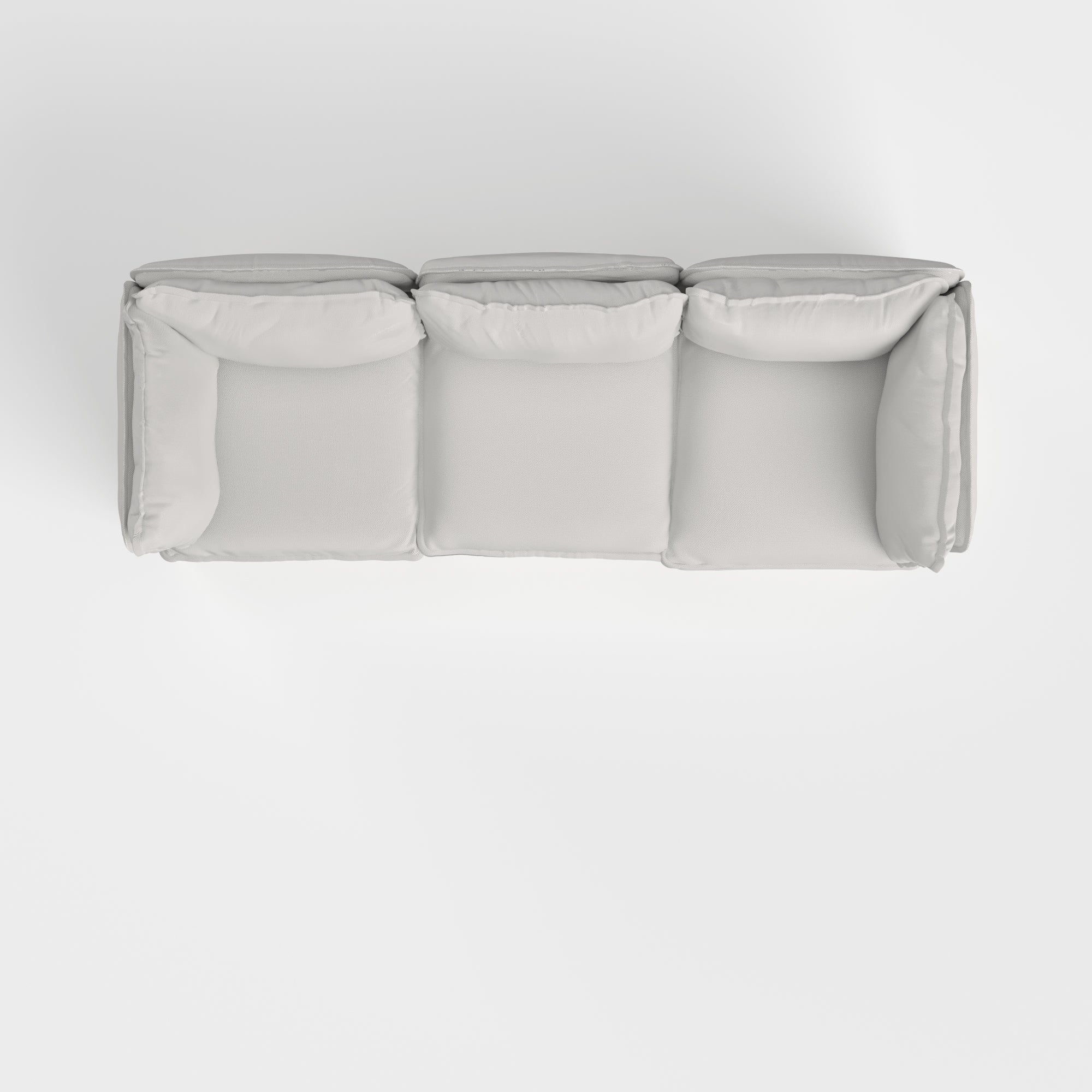 Slipcover Only - Modular Outdoor Washable 3-Seater | Nano Slubweave in Mist