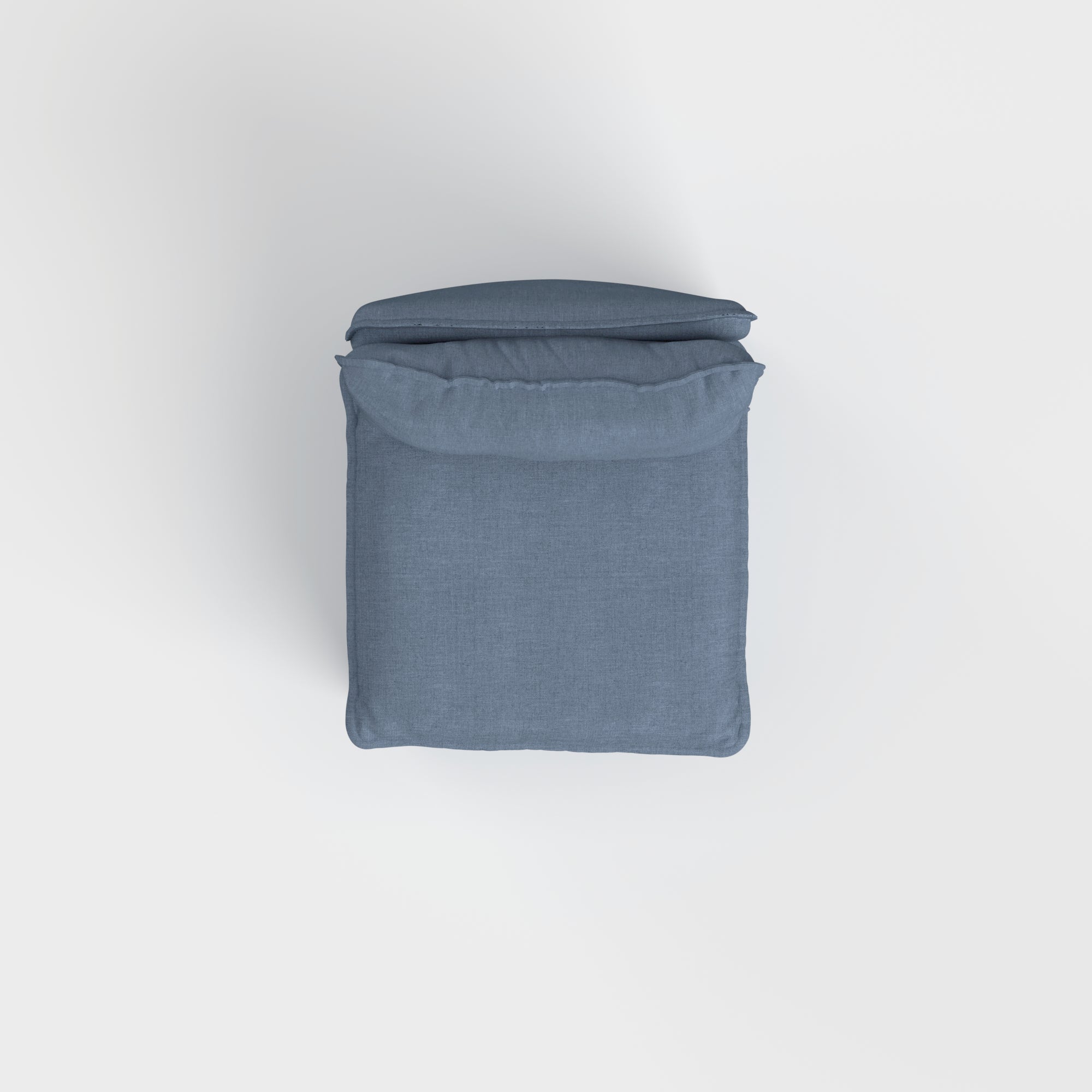 Slipcover Only - Modular Outdoor Washable Armless Chair | Classic Canvas in Ocean