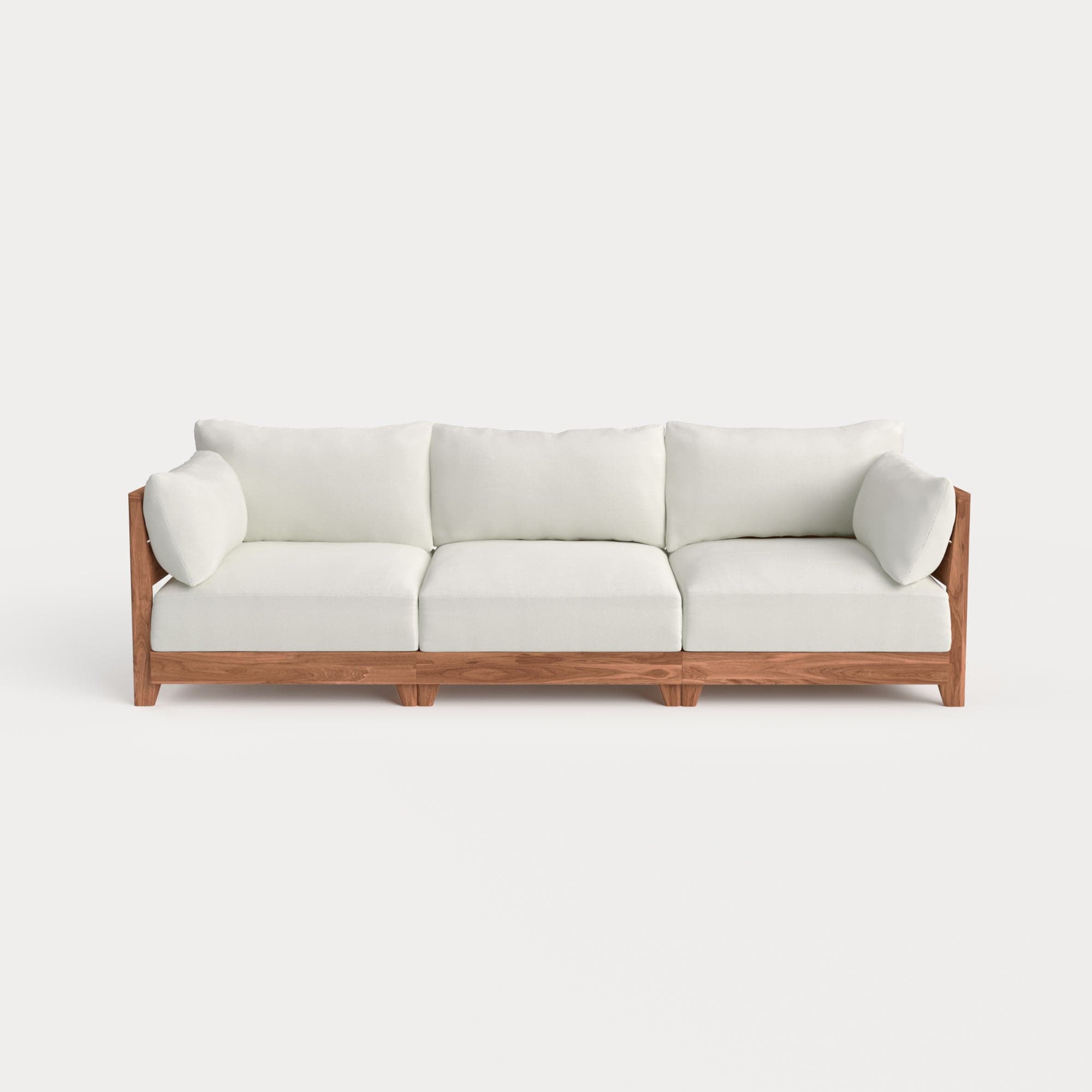 Dwell™ Modular Teak Outdoor Sofa | Classic Canvas in Cloud