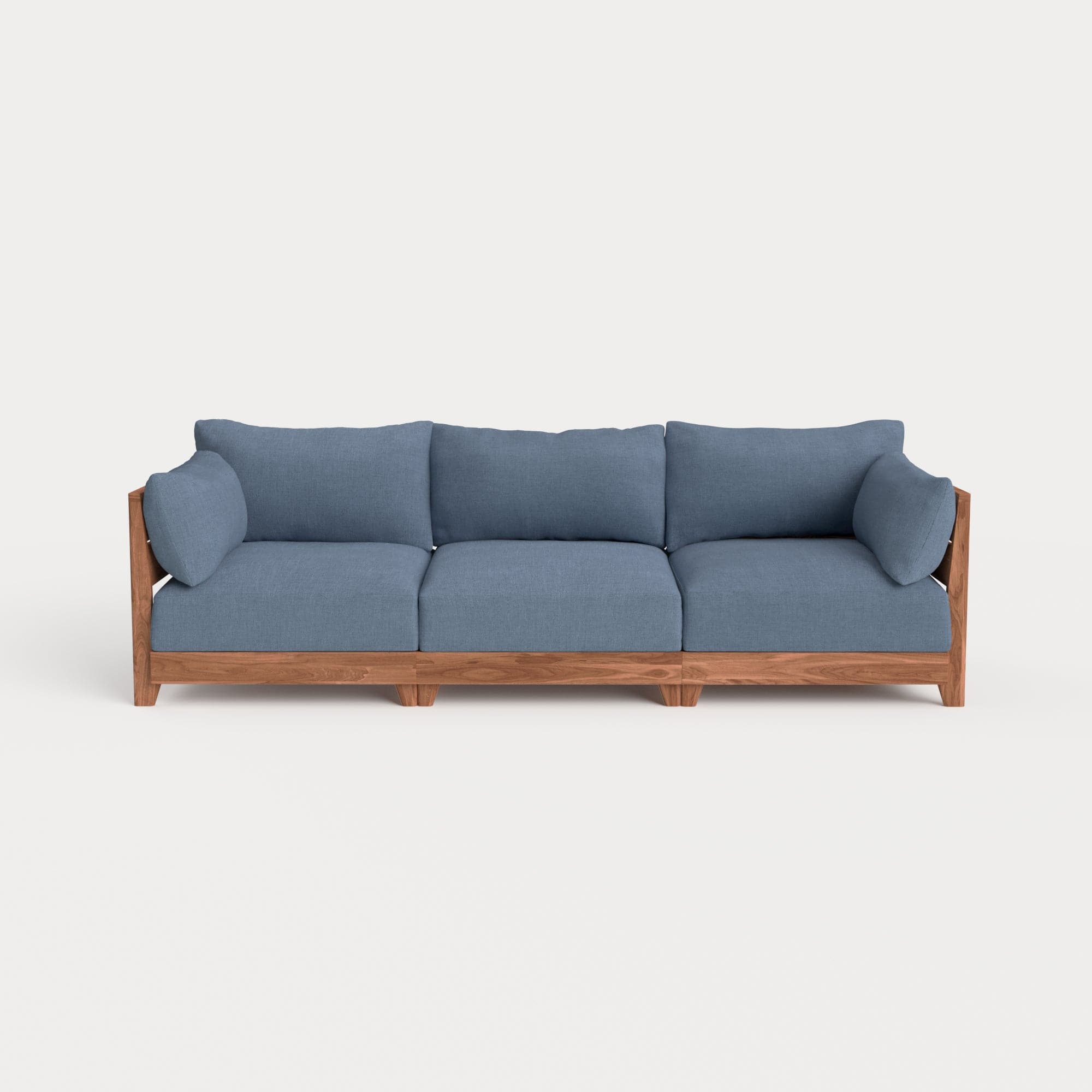 Dwell™ Modular Teak Outdoor Sofa | Classic Canvas in Ocean