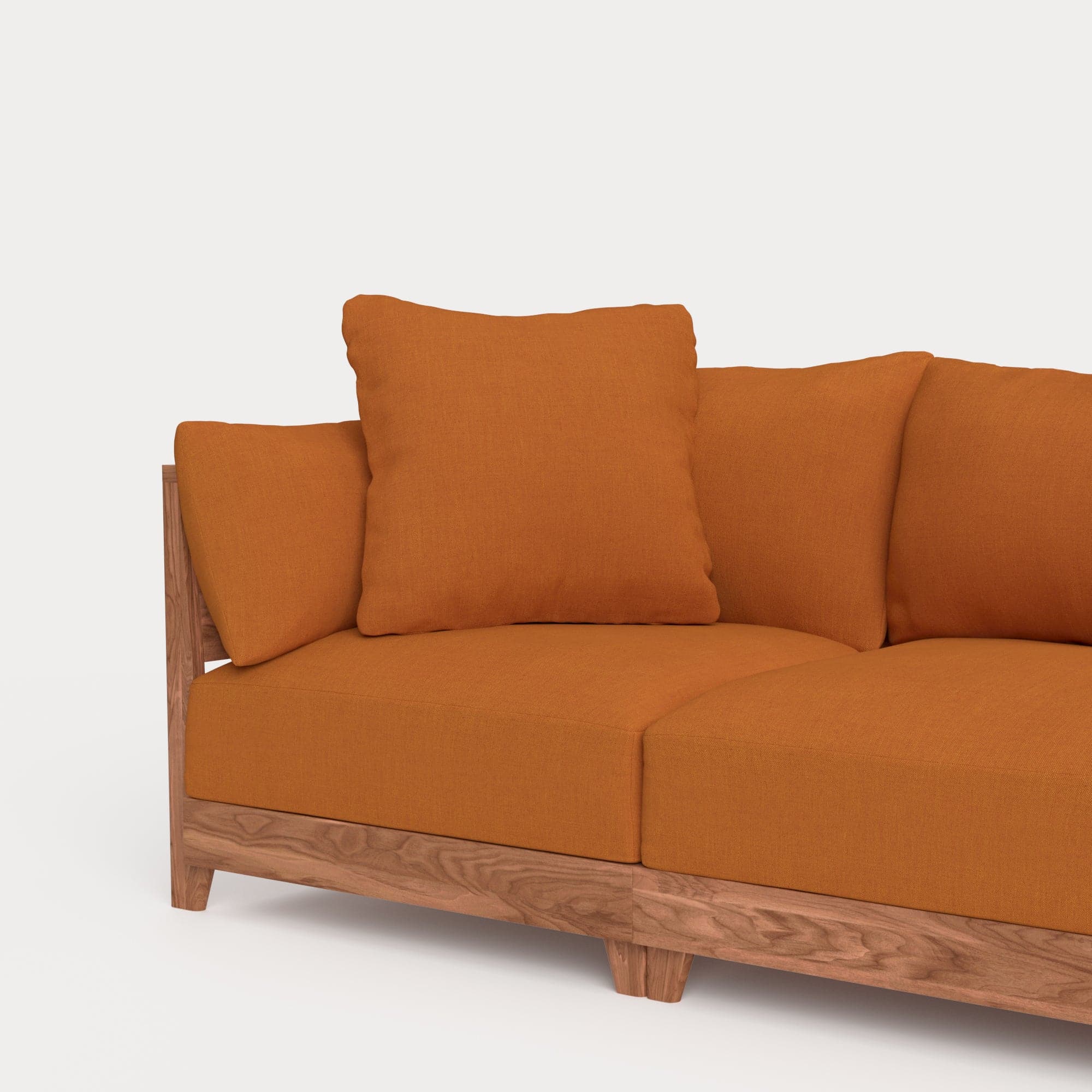 Dwell™ Square Accent Pillow | Classic Canvas in Rust