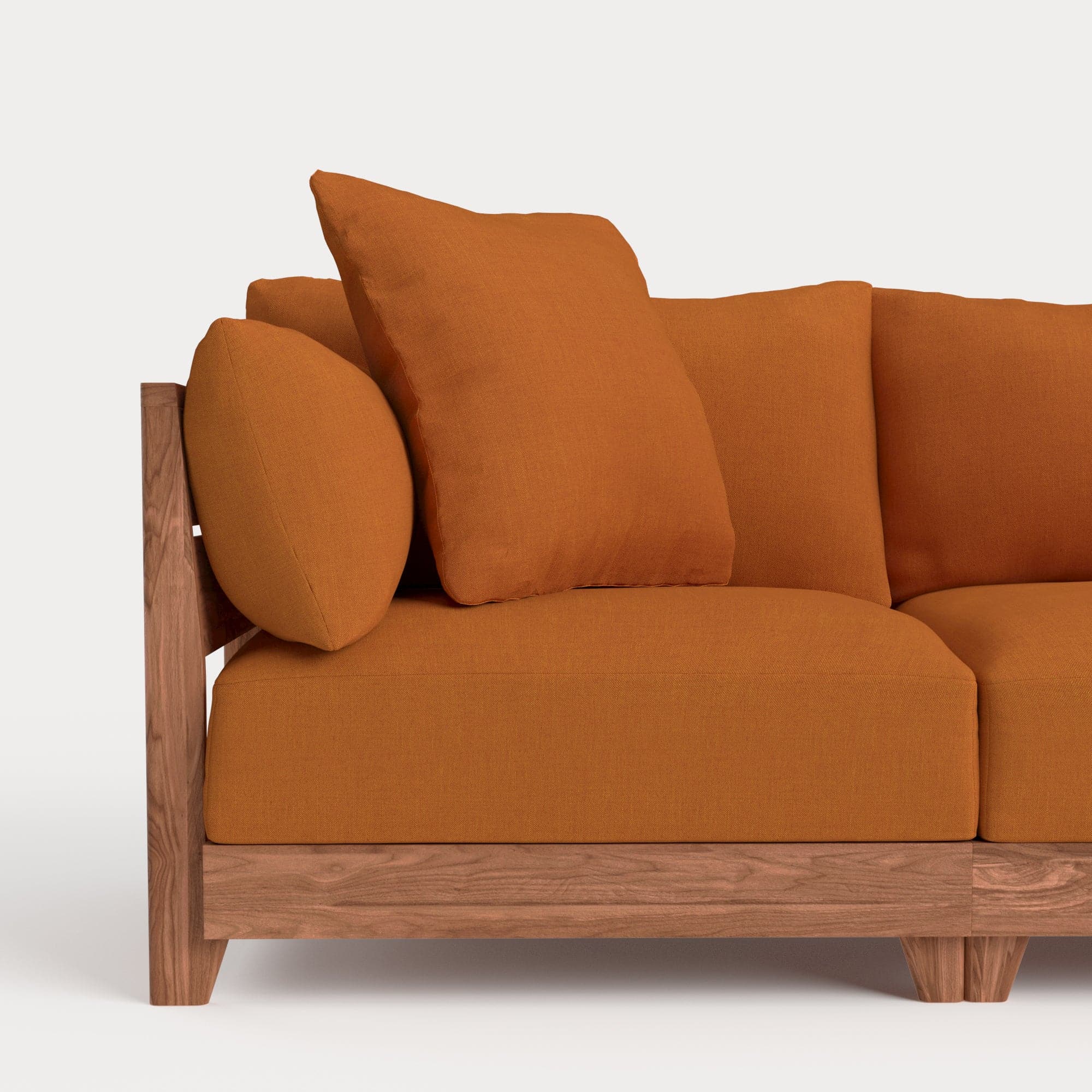 Dwell™ Square Accent Pillow | Classic Canvas in Rust