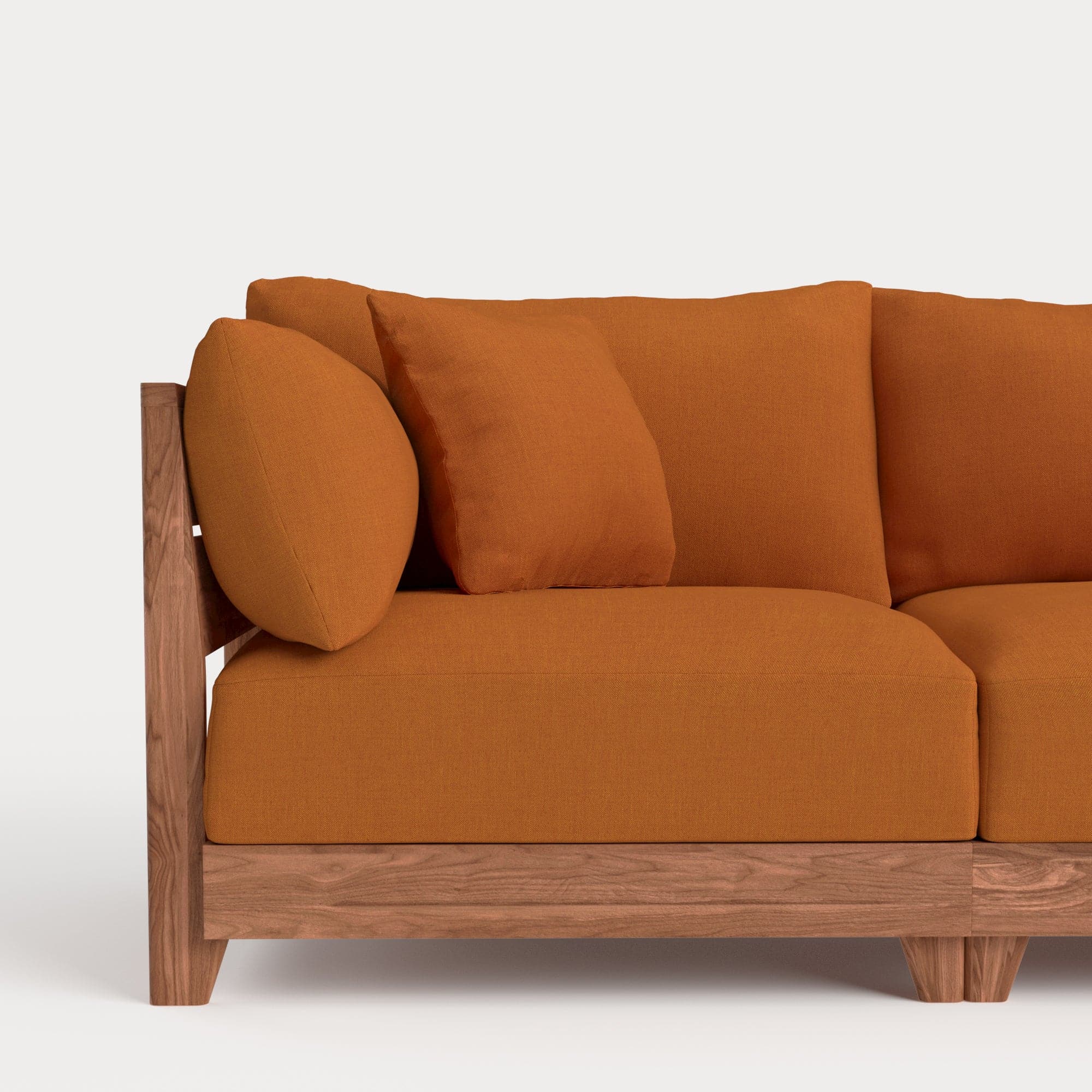 Dwell™ Square Accent Pillow | Classic Canvas in Rust