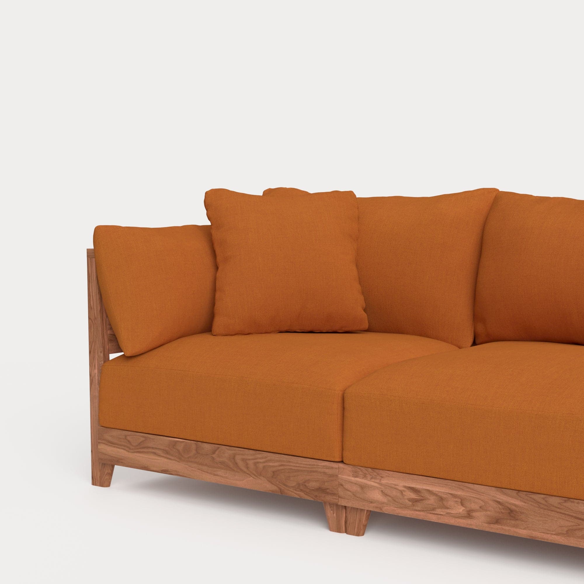 Dwell™ Square Accent Pillow | Classic Canvas in Rust