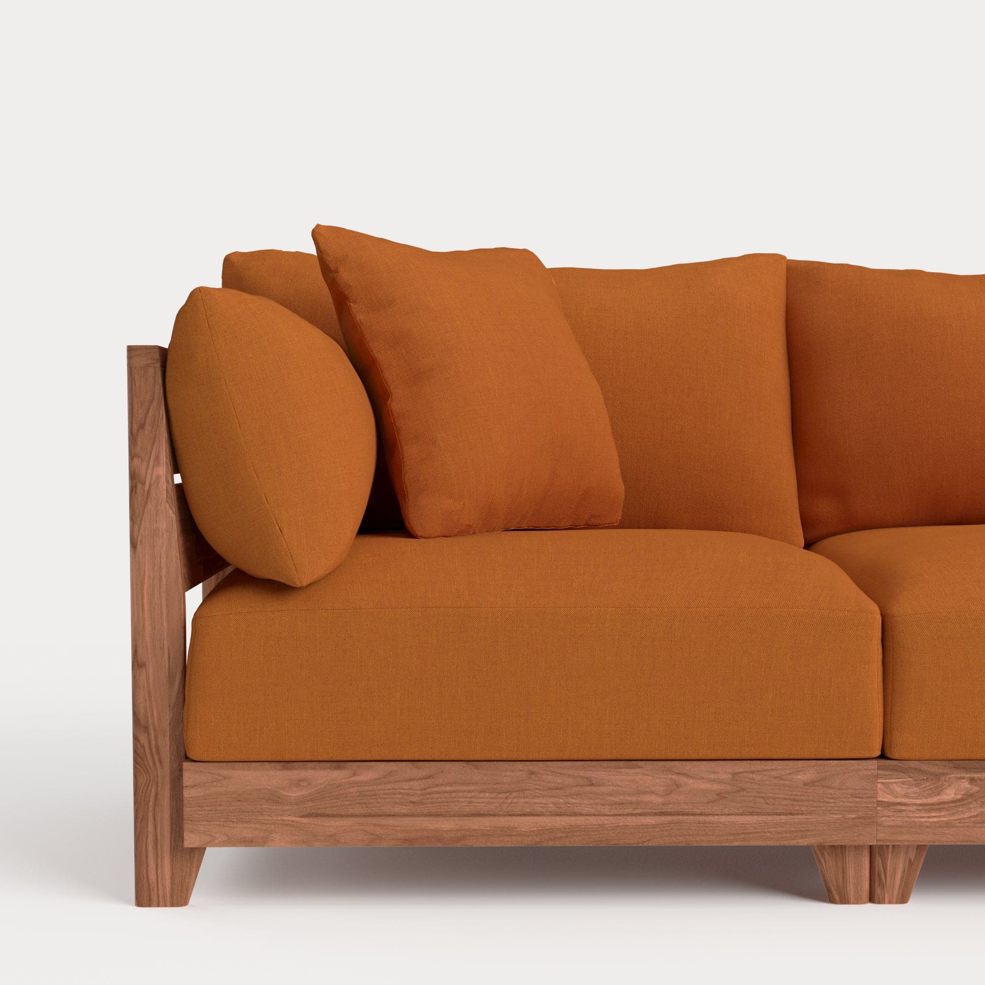 Dwell™ Square Accent Pillow | Classic Canvas in Rust