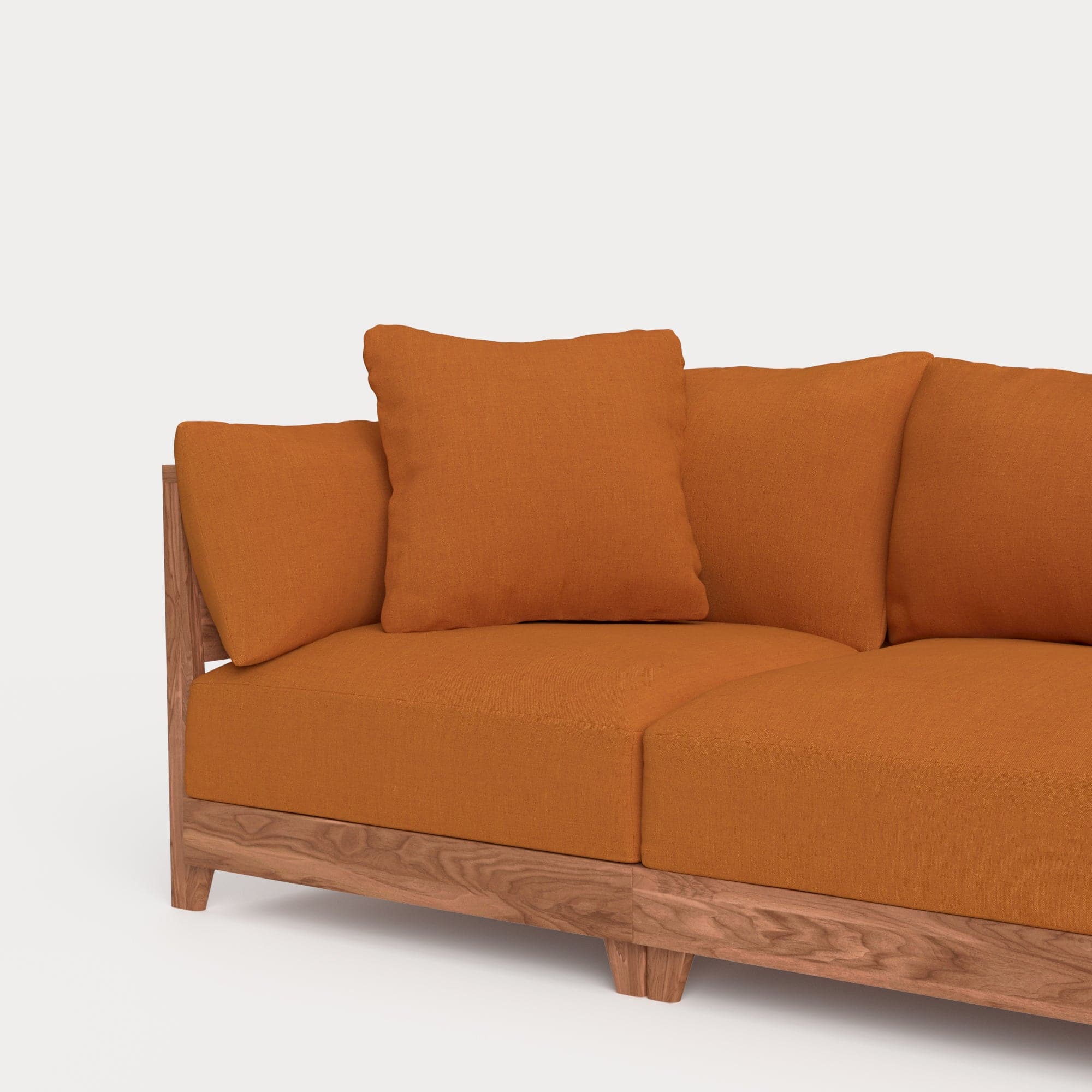 Dwell™ Square Accent Pillow | Classic Canvas in Rust