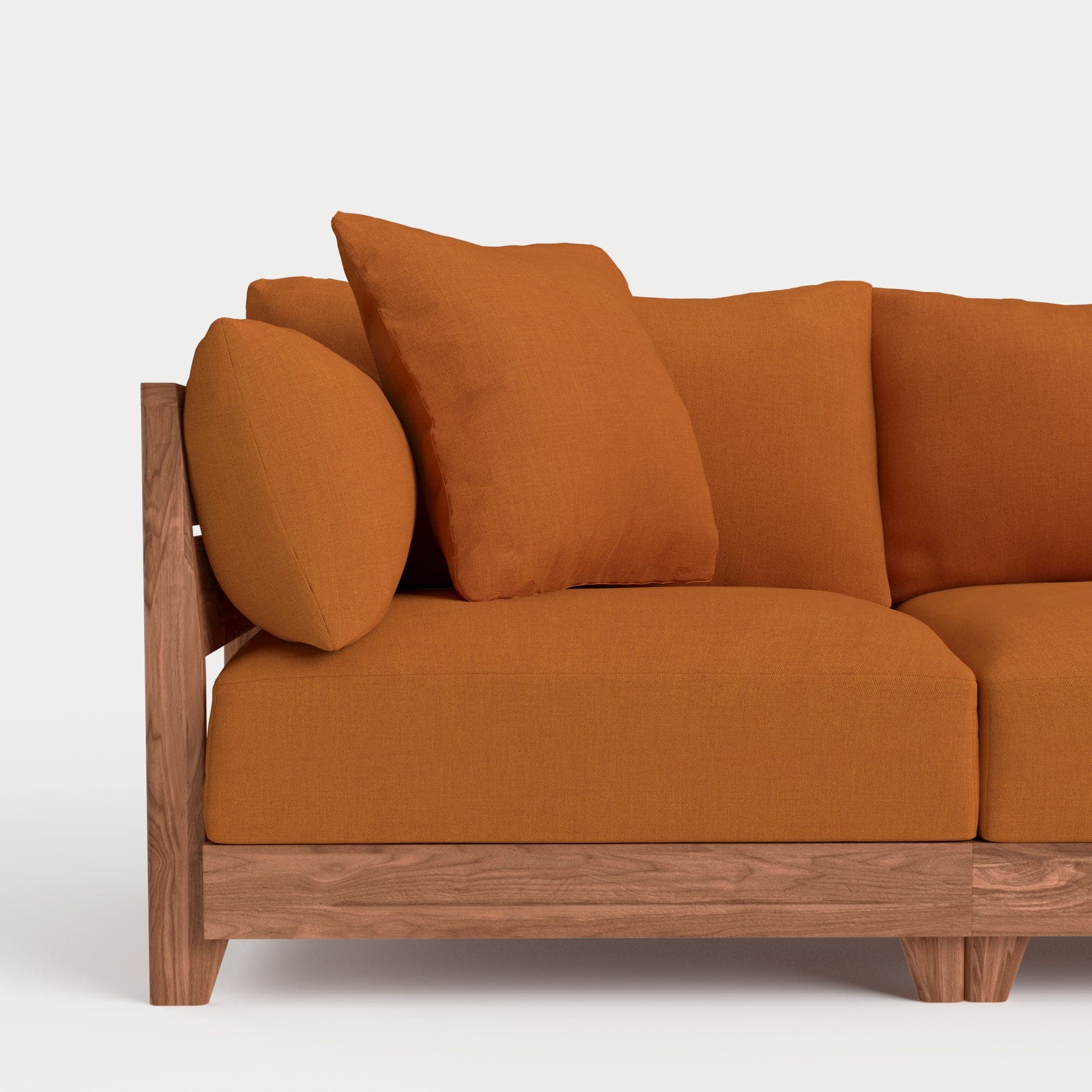 Dwell™ Square Accent Pillow | Classic Canvas in Rust