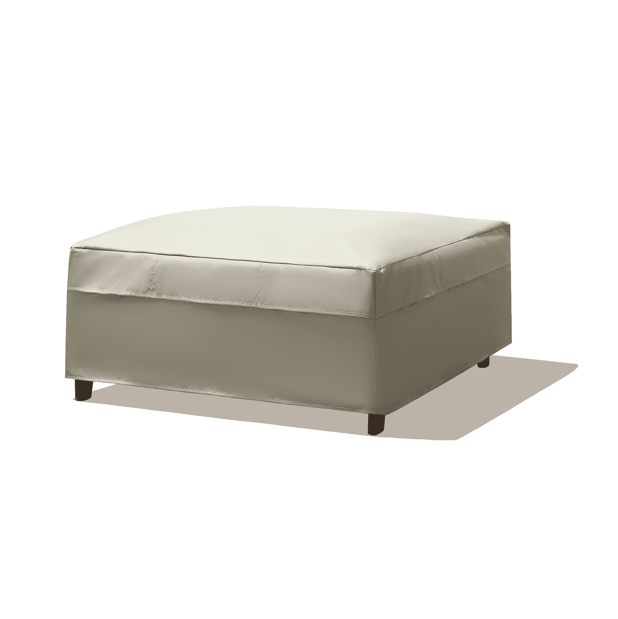 All-Season Outdoor Protective Cover for Teak Ottoman or Teak Storage Coffee Table