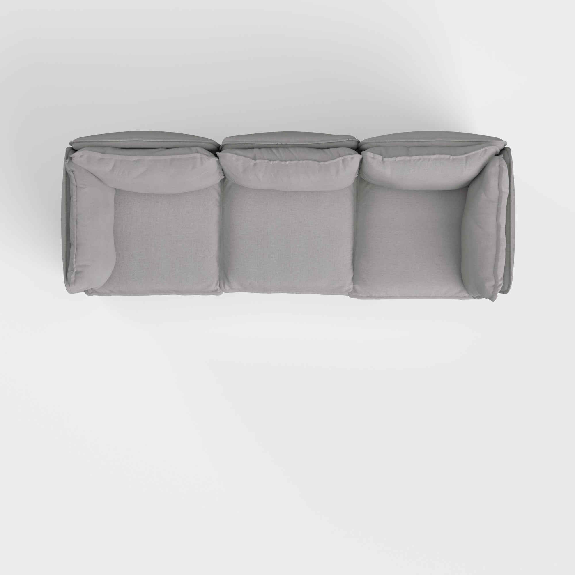 Modular Outdoor Washable 3-Seater | Classic Canvas in Stone Gray