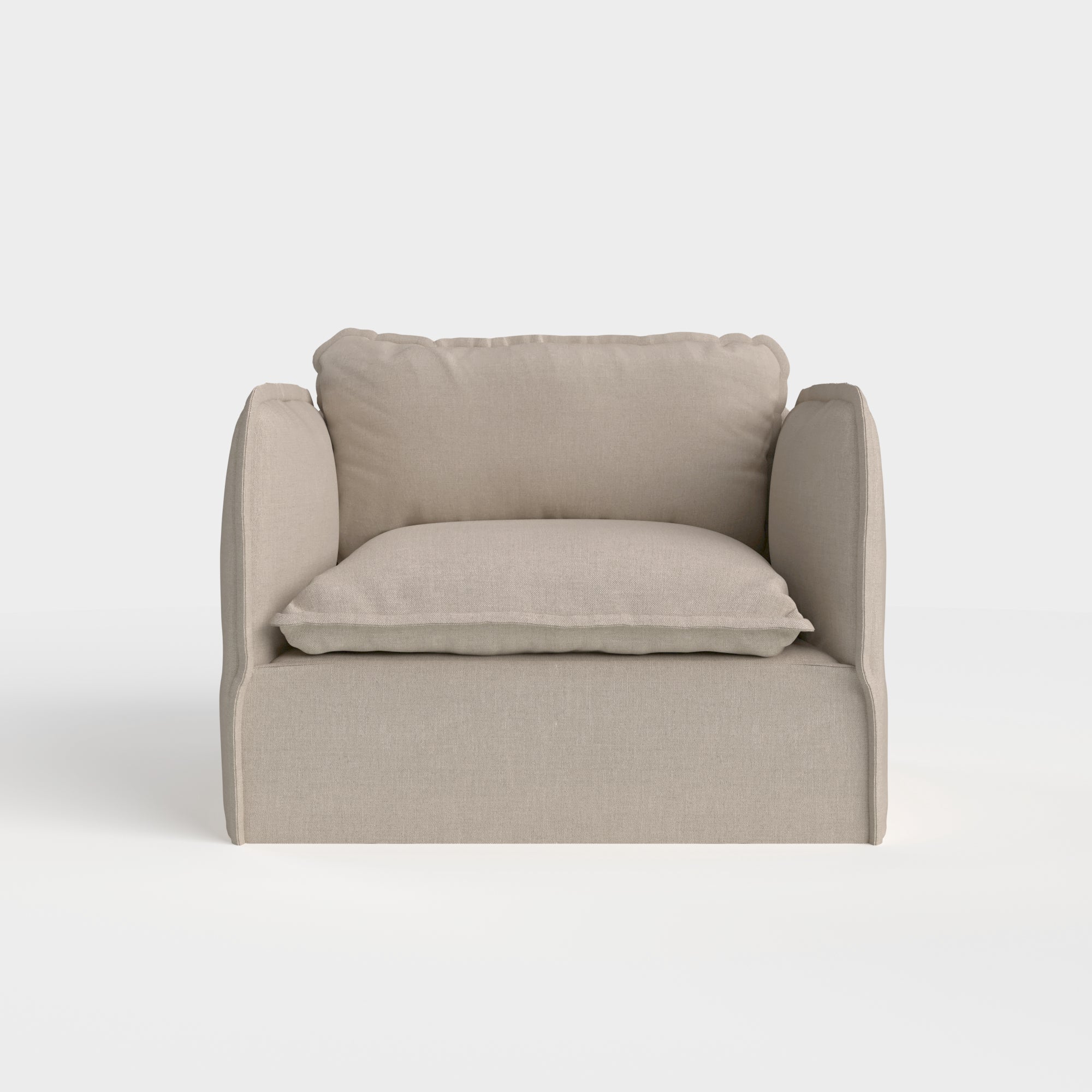 Modular Outdoor Washable Armchair | Classic Canvas in Sand